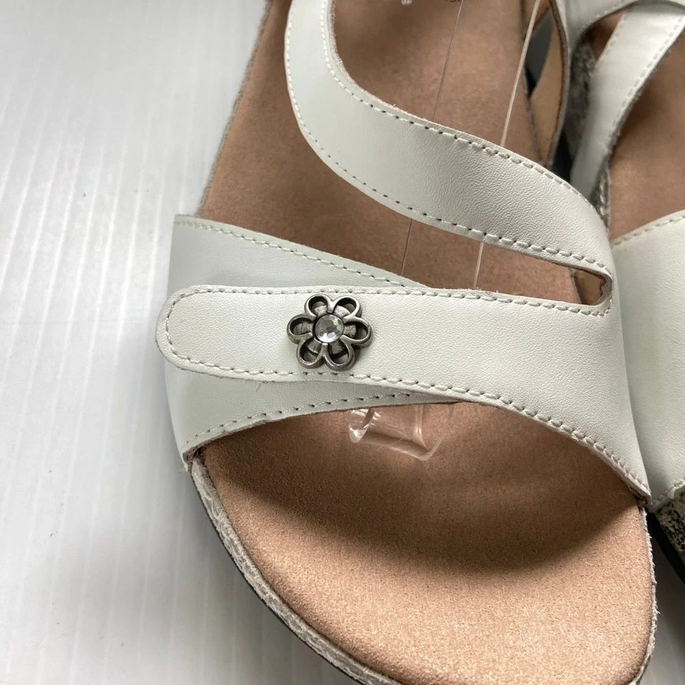 Romika Ridschi 54 White Leather Sandal Womens EU 41 US 10 10.5 NEW
